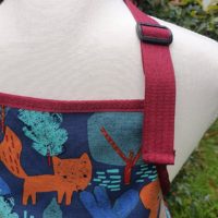 Rabbit & Fox Children's Kitchen / Craft Apron (maroon) - Image 3