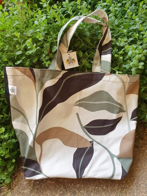 Black & Tan Leaf Eco Shopping Bag