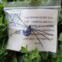 Poem Spiders (blue)