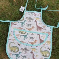 Dinosaur (Mint) Children's Kitchen / Craft Apron