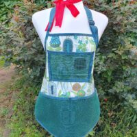 Native Flower (Green) Potting Apron