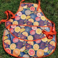 Sliced Lemon (Orange) BBQ/Craft  Apron - Image 3