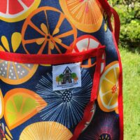 Sliced Lemon (Red) BBQ/Craft  Apron - Image 3