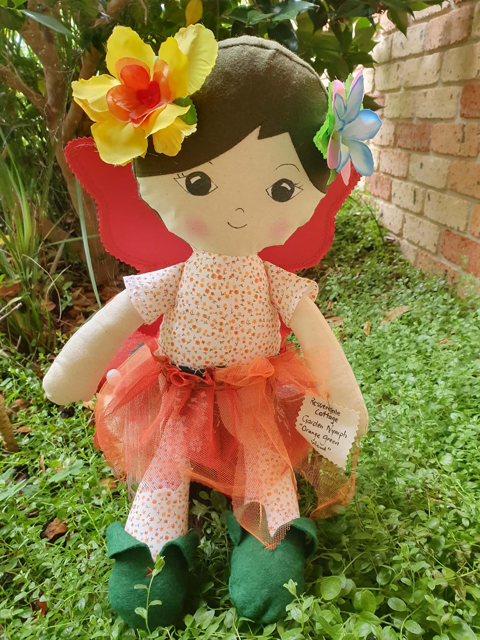 Garden Nymph Dolls- Orange Green Wood (Limited Edition)